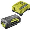 Ryobi Kit caricabatterie singolo rapido e batteria di ricambio ryobi ry36bc60a-140 36v 4ah
