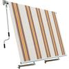 Ranieri Tenda da Sole a Caduta con Bracci 250x300 cm Tessuto in Poliestere Riga Beige