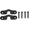 TKSE Kit di Riparazione della Clip della Visiera Parasole, Kit di Riparazione della Clip della Visiera Parasole Sostituzione Anodizzata Nera in Lega di Alluminio Per Jeep Wrangler JK JL JLU