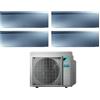 Daikin Climatizzatore Condizionatore DAIKIN BLUEVOLUTION Quadri split serie EMURA SILVER III Inverter da 9000+9000+12000+18000 btu con 4MXM80N WI-FI INTEGRATO R-32 9+9+12+18 A+++/A++