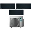 Daikin Climatizzatore Condizionatore DAIKIN BLUEVOLUTION Trial split serie STYLISH TOTAL BLACK Inverter da 7000+7000+12000 btu con 3MXM52N WI-FI INTEGRATO R-32 7+7+12 A+++/A++
