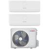 Bosch Climatizzatore Condizionatore Bosch Dual split serie Climate 3000i inverter da 12000+12000 Btu con CL5000M 53/2 E Wi-Fi Optional R-32 12+12 A++/A+