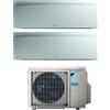 Daikin Climatizzatore Condizionatore DAIKIN BLUEVOLUTION Dual split serie EMURA WHITE III Inverter da 7000+15000 btu con 2MXM50A WI-FI INTEGRATO R-32 7+15 A+++/A++