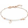 NOMINATION Bracciale melodie in argento rosato con perle e cuore