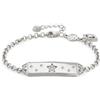 NOMINATION Bracciale talismani in argento con stella e zirconi