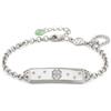 NOMINATION Bracciale talismani in argento con quadrifoglio e zirconi