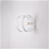 BeLight Applique in ferro laccato bianco con fascia tagliata a laser 1 luce