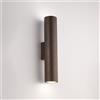 BeLight Applique in ferro laccato nero GU10 con decorazione effetto ruggine 2 luci
