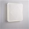 BeLight Plafoniera quadrata diametro 50 cm in acrilico bianco con led integrato CCT + telecomando