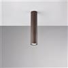 BeLight Plafoniera in ferro laccato nero GU10 con decorazione effetto ruggine 1 luce