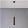 BeLight Sospensione in ferro laccato nero GU10 con decorazione effetto ruggine con cavo elettrico regolabile 1 luce