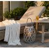 MIlani Home GENEVIEVE - lanterna in vimini tondo 15 x 66 cm