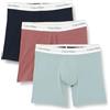 Calvin Klein Uomo Boxer Confezione da 3 Cotone Elasticizzato, Multicolore (Capri Rose Blue Shadow Arona), XL