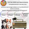 Ozono IDD Professional 1500 Idropet, Soluzione Avanzata per Toelettatori e Veterinari , Telecomando Incluso e 4 Modalità di Lavoro