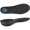 riemot Solette ortopediche per sperone calcaneare, solette comode da uomo, scarpe da lavoro, alte Arch Support, solette per piedi piatti, fascite plantare, dolore al piede, nero, taglia 44