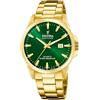 Festina Orologio Uomo Oro Quadrante Verde Swiss Made F20044/5