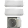 Daikin Climatizzatore Dual Split Inverter 9000 + 9000 Btu Condizionatore con Pompa di Calore Classe A+++/A++ Wi-Fi (Unità Interna + Unità Esterna ) - FTXM25A+FTXM25A+2MXM50A Perfera All Season