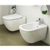 IDEAL STANDARD Sanitari sospesi Ideal Standard Tesi Bianco Seta vaso AquaBlade bidet e coprivaso rallentato