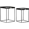 DKD Home Decor Set di 2 tavolini, standard