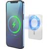 XtremeMac Magsafe Powerbank 5000mAh, Batteria esterna magnetica per iPhone 15/14/13/12 Serie, USB-C e Powerbank Wireless Ricarica Rapida, Mini Power Bank PD 15W, Potente, Bianco