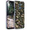 kwmobile Cover Compatibile con Huawei Mate 20 Lite - Custodia Rigida in plastica Dura - Hard Case Back Cover Protettiva per Smartphone - Camouflage Verde Scuro/Marrone Scuro/Beige