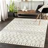 Livabliss LEONOR Geometrico Rectangle Tappeto | Nero, Bianco sporco, Carbone | 130x170cm | Soggiorno e Camera da Letto | Tessuto a Macchina Polipropilene