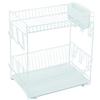 Sauvic Scolapiatti acciaio plastificato, grande 43x25x41,5 cm