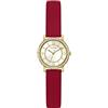 GUESS Orologio da donna 25 mm - cinturino rosso quadrante bianco cassa tono oro, Rosso