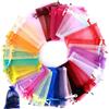 NBFBA 20 x 30CM Sacchetti Organza, 50 Pezzi Multicolore Borse Regalo con Coulisse, per Matrimoni, Battesimi, Regali, Lavanda, Gioielli
