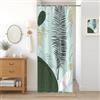 Uiiooazy Tenda Doccia Antimuffa, Uiiooazy Tenda Doccia Piccola 90x180cm Blu Verde Boho Chic Tropicale Astratta Foglie di Palma Tende da Bagno Tessuto Lavabile Impermeabile Tende per Vasca da Bagno con 6 Anelli