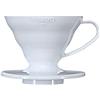 HARIO Plastic Coffee Dripper White Teiera, Bianco, Size 01
