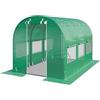 TOOLPORT Serra da Giardino tunnel Serra Orto stabile e robusto 2x3m - Telo PE 180g/m² verde transparente