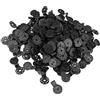 LWLWA Fibbia Fissa della Rete Parasole 100 Pezzis, Nero Clip per Telo Ombreggiante, Antiossidante Clip di Fissaggio per Teli Resistente Atmosferici, per Giardini, Cortili, Balconi, Serre