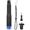 GEPULY Bastone impermeabile per selfie da 17,8-58,8 cm, formato tascabile, impugnatura subacquea monopiede in alluminio per fotocamere digitali GoPro Hero Session Max Insta360, AKASO, DJI OSMO