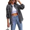 tinetill Giubbino Jeans Donna Oversize Moda Vintage Estivo Manica Lunga Giacca di Jeans Elegante Cappotto di Jeans Denim Jacket