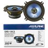WEB 2 altoparlanti diffusori coassiali 2 vie compatibile con ALPINE SXE-13C2 da 13,00 cm 130 mm 5,25 35 watt rms 200 watt max 4 ohm 92 db auto, a coppia