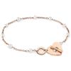 NOMINATION Bracciale mon amour in acciaio e arg 925 rosato.con cuore. lunghezza 15 cm