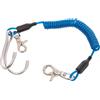 SEAC SUB CLIP CON SPIRALE INOX-DOPPIO UNCINO Gancio da subacquea moschettone doppio in inox