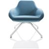 ALMA DESIGN poltrona X BIG con struttura in acciaio verniciato bianco - 2051-VB-E-HERO