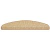 andiamo Skagen - Set di 15 tappetini per gradini, per proteggere le scale, 28 x 65 cm, sisal