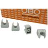 OBO Bettermann M16 - 50 fascette a morsetto per tubo, 16 mm, colore: Grigio chiaro