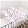 Baby Comfort Fasciatoio con base rigida per neonati, 70 x 50 cm, adatto per lettino da 120 x 60 cm, unisex, con cuneo, anti-rotolo, impermeabile, con bordi rialzati