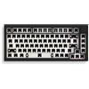 Akko 5075S Kit tastiera, tastiera con guarnizione al 75%, kit tastiera da gioco fai-da-te, supporta QMK/VIA programmabile con pulsante, retroilluminazione RGB rivolta a sud (layout USA, nero)