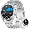 ESFOE Smartwatch Uomo con Chiamata Bluetooth,123+ modalità Sport Orologio Smart Watch 400mAh Fitness Watch Contapassi Cardiofrequenzimetro Pressione Sanguigna Orologio Digitale per Android iOS