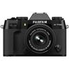 Fujifilm X-T50 Fotocamera Digitale Mirrorless 40MP KIT XC15-45mmF3.5-5.6, Sensore X-Trans CMOS 5 HR, IBIS, Filmati 6.2K 30p, Mirino EVF, Schermo LCD 3 tiltabile, Nero