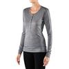FALKE Silk Wool, Maglie Termiche Donna, Biancheria Intima Termica Merino, Grigio (Grey-Heather 3757), XS, 1 Pezzo