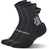BRISIRA Coolmax Bamboo 3 Paia Calzini Running Uomo Donna, Calze Sportive Compressione, Traspiranti Imbottita Anti-Vesciche Estivi Assorbimento Umidità, Trekking Sport Corsa, Taglia 35-51