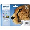 Cartuccia originale Epson C13T07154020 Multipack T0715 Ghepardo (Conf. da 4 pz.) NERO+COLORE