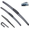 Autopixl Spazzole parabrezza parabrezza 22+16+13 Set spazzole tergicristallo anteriori e posteriori compatibili con Fiat Panda 169 2003-2012