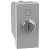 BTICINO MatixGO Interruttore a chiave Grigio JG4012 Interruttore 2P 10 AX, 250Vac a chiave